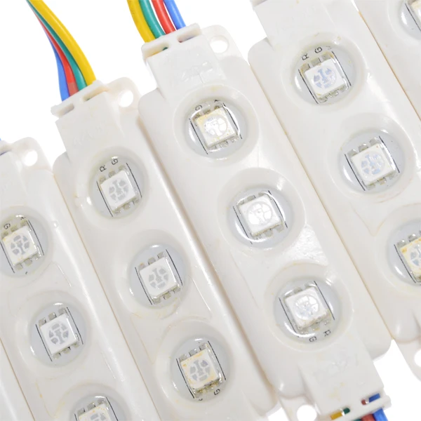 20PCS SMD5050 RGB 60 LED Module Strip Light Waterproof Bar Lamp For Signage Store Front Windows DC12V