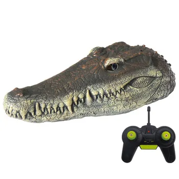 

2.4GHz Electric RC Boat Remote Control Racing Boat Simulation Crocodile Head Spoof Jokes Interesting Prank Toys Halloween Party