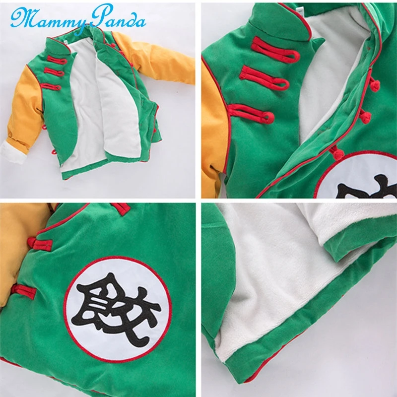 MPANDA Dragon Ball/зимняя одежда для малышей детская зимняя одежда из плотного флиса для мальчиков, Goku хлопковая куртка детская утепленная куртка для мальчиков