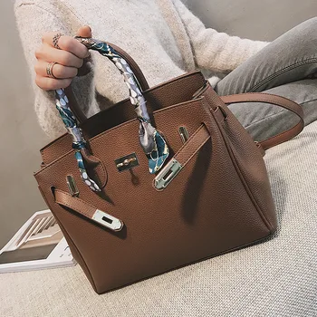 

Female Bag 2019 New European and American Retro Shoulder Bags Women Leather Handbags Wild Casual Messenger Bags Platinum Bag