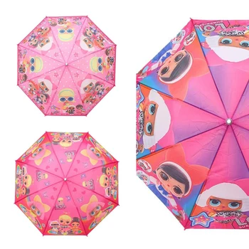 

New LOL Surprise Dolls Children Cartoon Umbrella Big Offer Cartoon Pattern Children Folding Umbrella Parasol