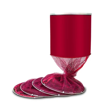 

High Quality 5 Layers Fishing Net 1.5M/2M/2.5M/3M/4M Fish Cage In Storage Bag Collapsible Fish Shrimp Trap Cast Net A260