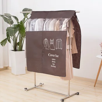 

Moisture-proof Floor Racks Hanging Dustproof Clothes Cover Garment Dress Coat Cloth Protector Home Storage Organizer Bag
