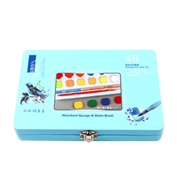 

48Colors 36Colors For Beginner Students Artists Watercolor Paint Brush Pen Solid Pigment School Stationery Drawing Tools