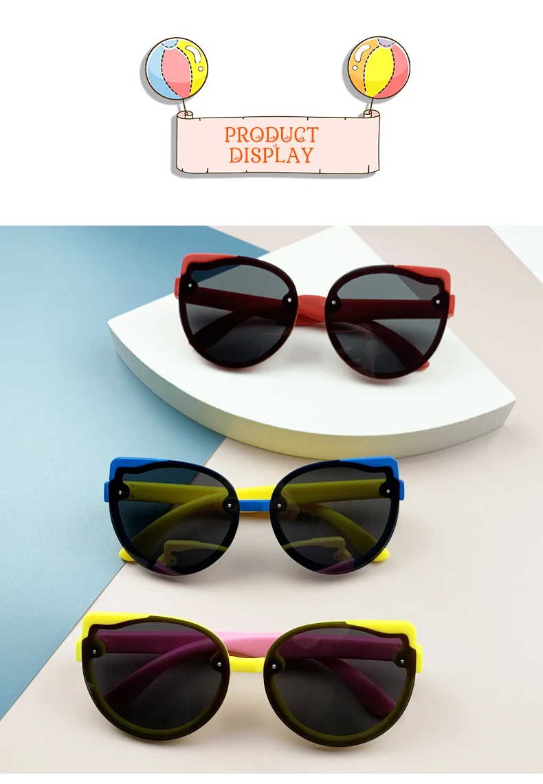 WarBlade Nuovi occhiali da sole polarizzati per bambini Moda TR90 Occhiali da sole flessibili in silicone per bambini Occhiali retrò per ragazzi e ragazze_voghion.com