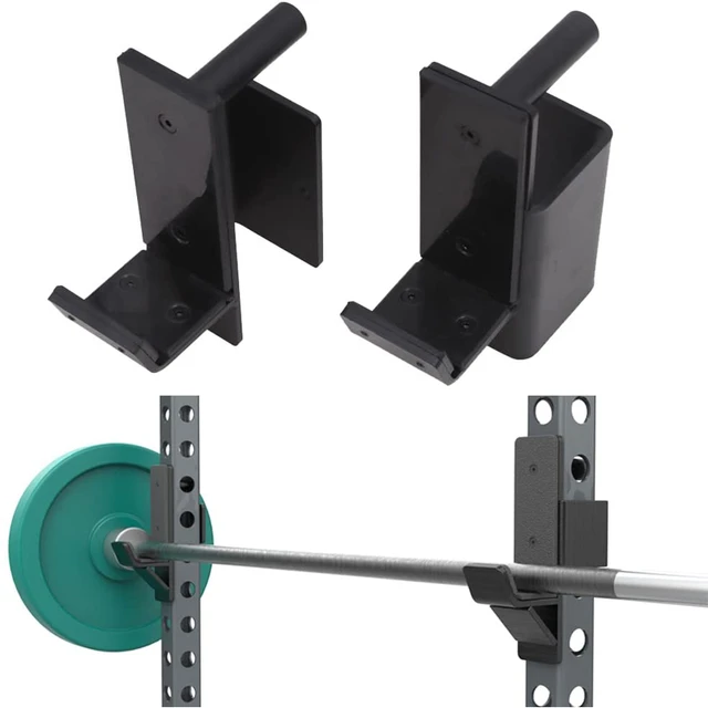 Squat Rack J Hook Safety Barbell Holder for Power Rack/Weight Rack