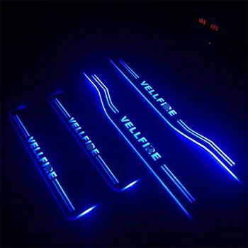 LED ドア敷居プレート移動ドアスカッフ Nerf の Bar ランニングボードドアエントリーガード用トヨタヴェルファイアアルファード 2010- 2014 2015-2017