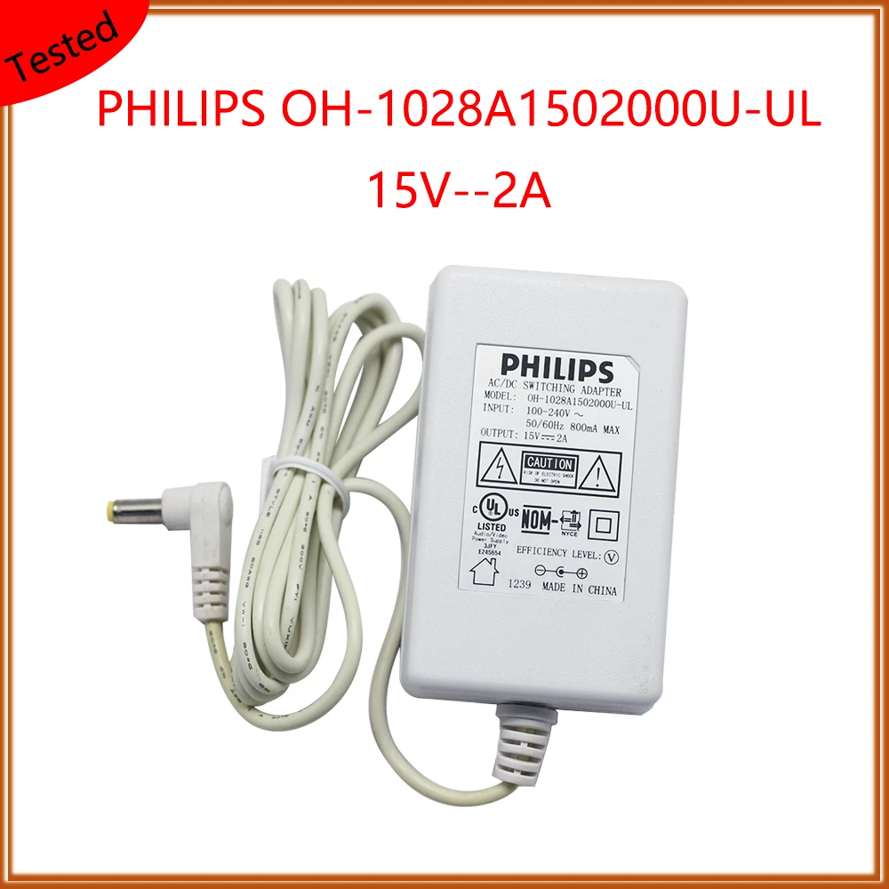 OH 1028A1502000U UL 15V 2A зарядное устройство для PHILIPS DC AC адаптеры адаптер переключения UL|Адаптеры AC/DC| |