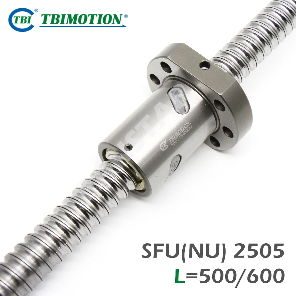 

TBI Motion SFNU2505 C7 шариковый винт SFUR2505 500 600 мм фланцевый резьбовой вал R25 свинцовый 5 мм Комплекты ЧПУ профессиональная обработка