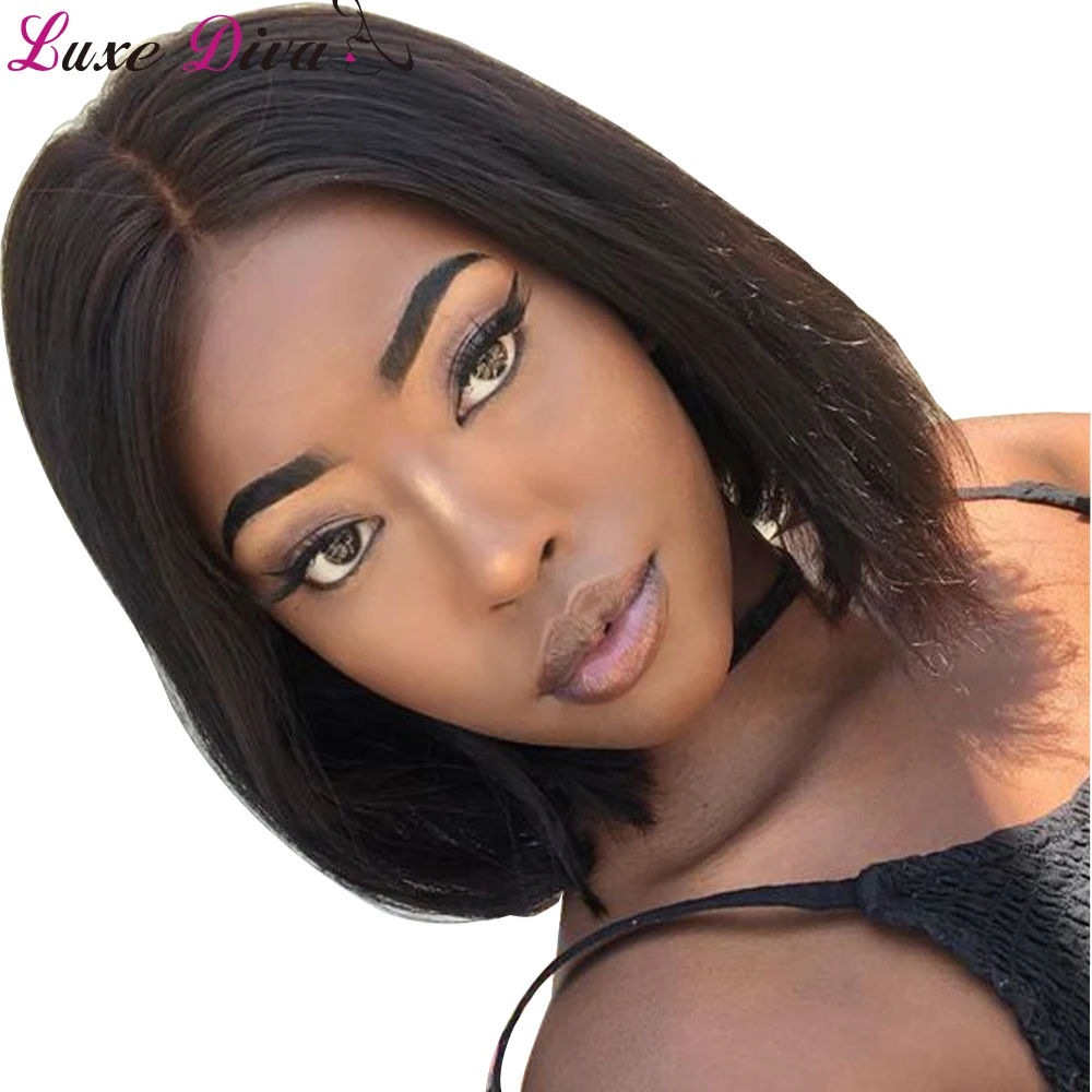 ，，，，,,,,,,，1112 virgin remy human hair top full and thick Luxediva Hair bob wig
