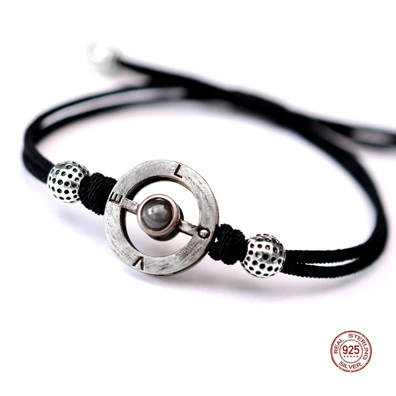 LKO New Arrive S925 Projection 100 Languages I Love You Charm Bracelet for Women Lover - Image 6