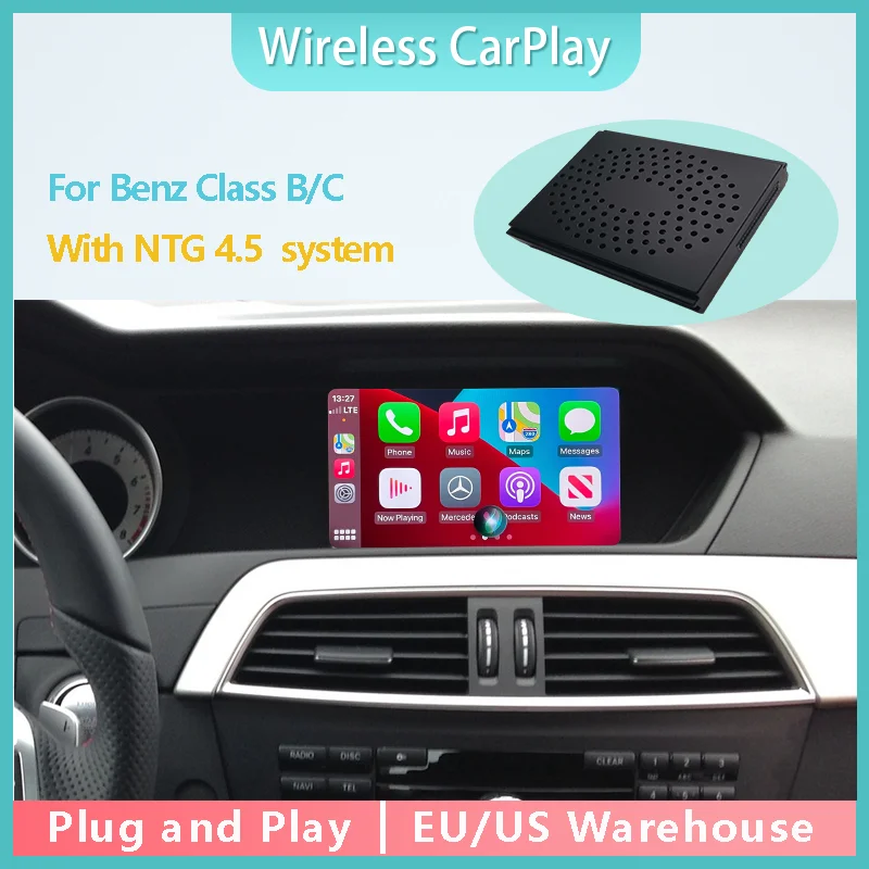 Беспроводной CarPlay для Mercedes Benz Class C W204 C204 S204 NTG 4 5 с функциями навигации AirPlay на