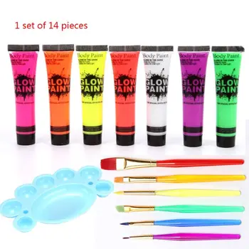 

Painting Pigment Set 3D Multi-Surface Nail Art Paint UV Gel 12 Colors With Palette Manicure Tool Paint Brush Draw Pen