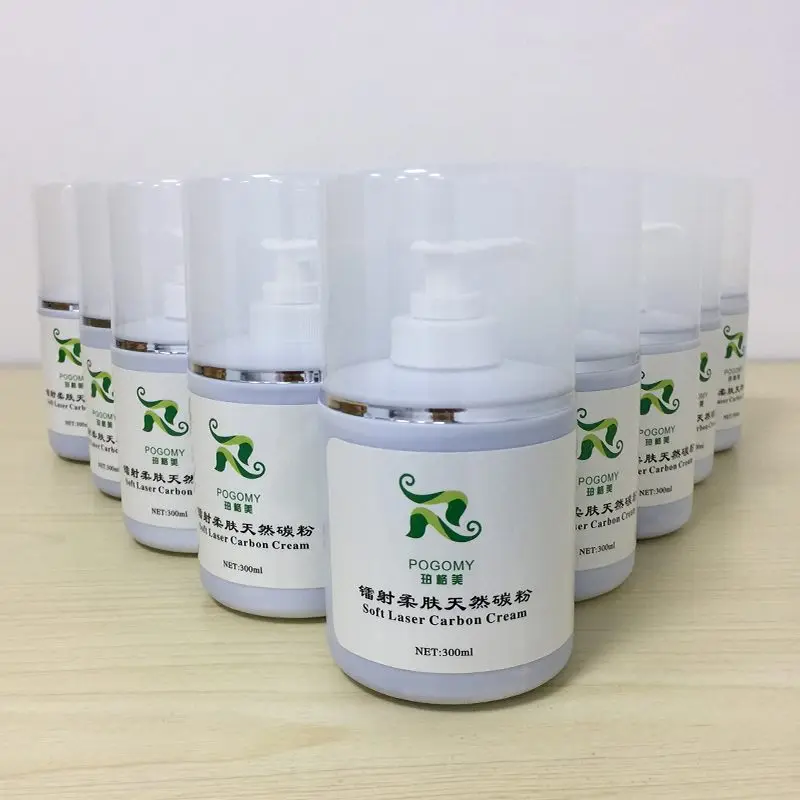 

300ml 50ml 80ml Soft Laser Carbon Gel Natural Powdered For ND Yag Laser Skin Rejuvenation Cream Gel Activ Face Whitening Massage