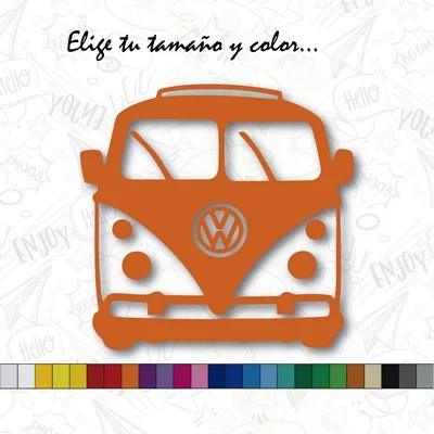 Sticker VW CALIFORNIA T1 car VOLKSWAGEN sticker vinyl Orange