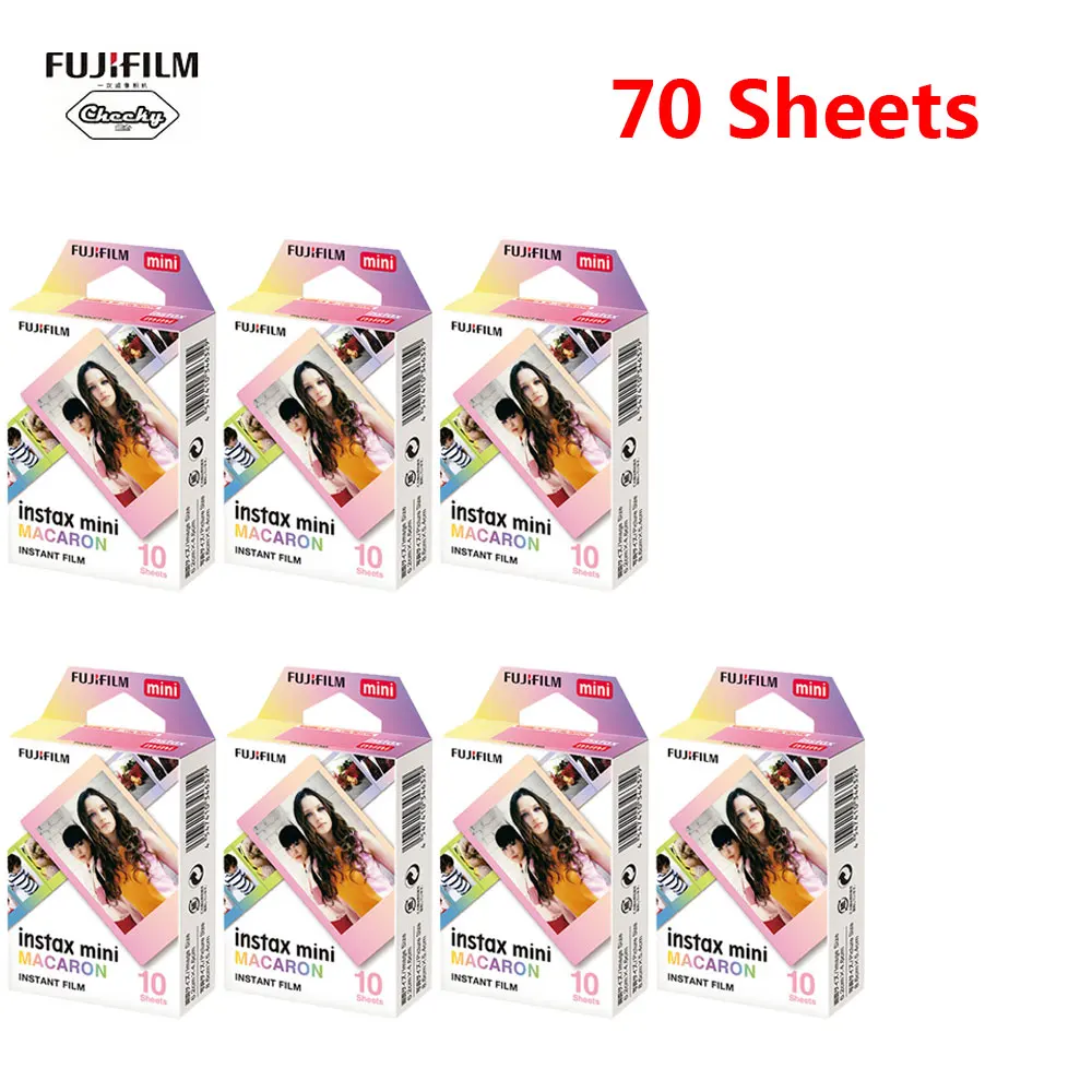 10-100 листов Fujifilm Instax Mini Фильм мгновенной камеры mini 8 7s 25 50s 9 Fujifilm Instax Mini фильмы черно-белые монохромные - Цвет: 70 Sheets