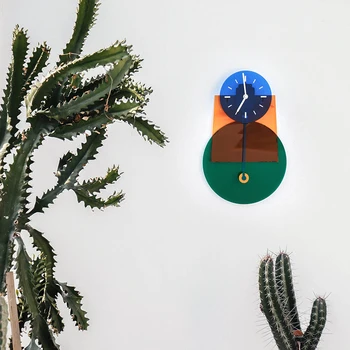 

Nordic Quartz Large Silent Wall Clcok Pendulum Living Room Bedroom Creative Clock Wall Digital Horloge Murale Home Decor KK50WC