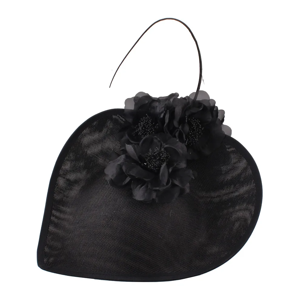 Big millinery, вуалетки, Шляпа Дерби с причудливыми цветами, роскошные женские головные уборы, аксессуары, женский головной убор, повязки на голову, модная Федора