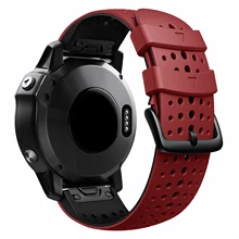 

ANBEST Silicone Watchband for Garmin Fenix 5X/Fenix 3 26mm Easy Fit for Fenix 5X Plus/Fenix 6X/Fenix 6X Pro/2 Delta PX