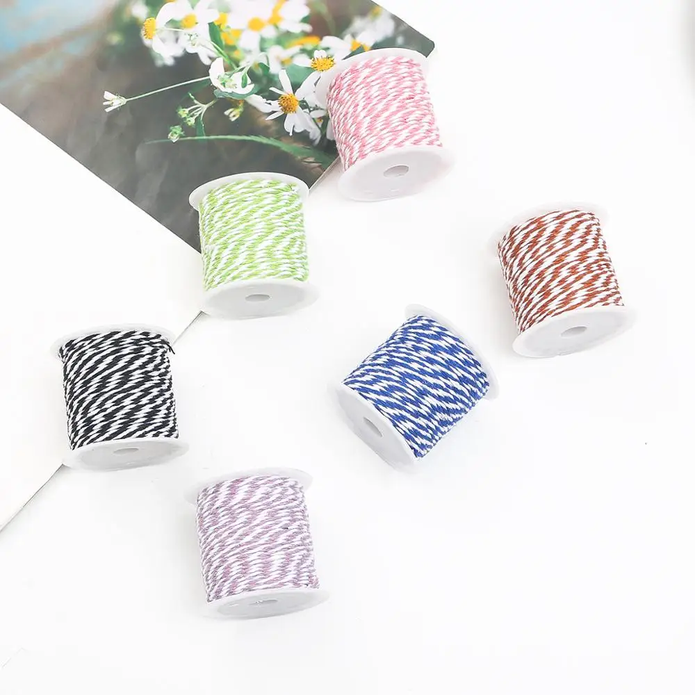 Cotton Rope 1.5mm Baker Twine Cord Christmas Wedding Decoration Gift Packaging 10Meters/roll