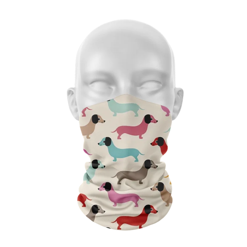 3D Printed Funny Layered Dense Pattern Women Scarf Animal Magic Sports Cycing Dustproof Headscarf Face Cover Hair Accessories