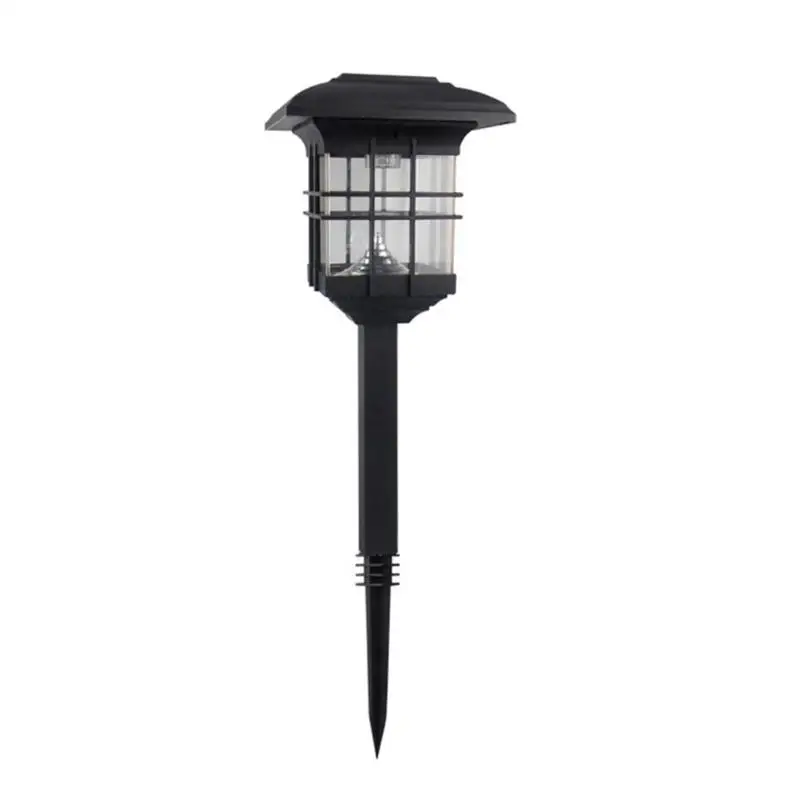 Двойное использование 3LED солнечной энергии столб лампа ABS и Crylic белый/теплый свет открытый сад двора газон декоративное Дворцовое освещение