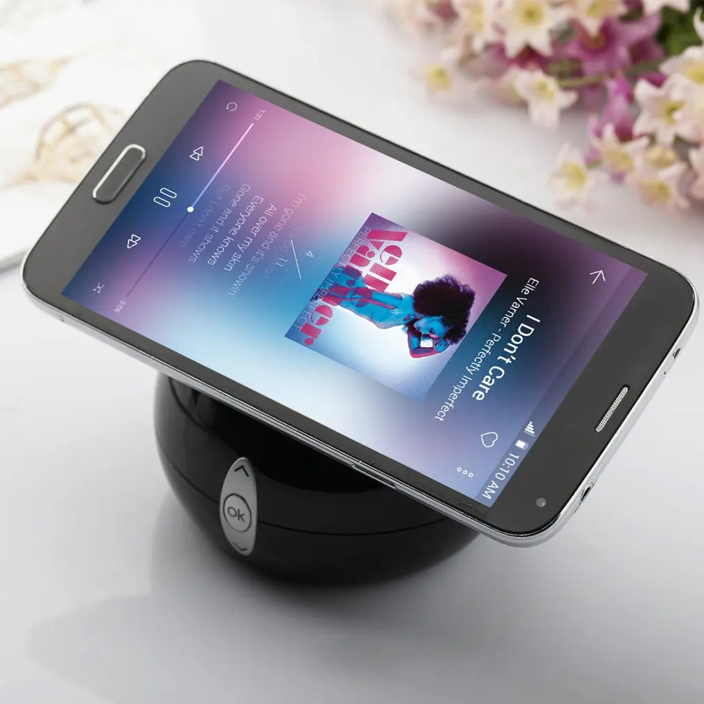 Беспроводной мини Bluetooth динамик держатель телефона Поддержка TF карты FM радио