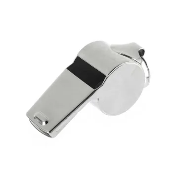 

Hot Pet Chaining Whistle Metal Whistle Referee Sport Rugby Party Training Dog Whistle Super Deal OLB001000 Silver LESHP