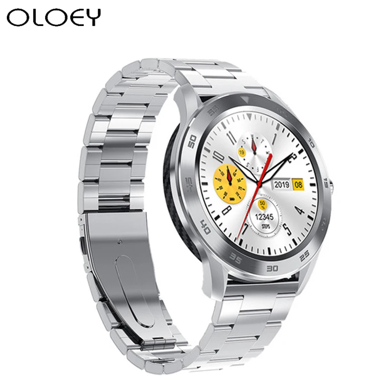 

New For Women Men Smart Watch DT98 1.3Inch IP68 Waterproof Full Press Screen Sport Smartwatch Fitness Bracelet(Black Dark Brown)