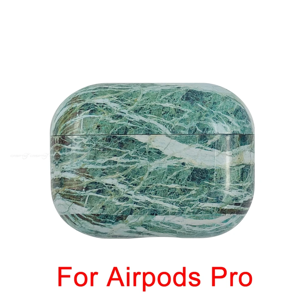 10 Чехол для наушников CASPTM с мраморным узором для Airpods 1 2 Pro, Жесткий Чехол для ПК, чехол для зарядки, корпус для AirPods 1 2 3, защитный чехол - Цвет: 10