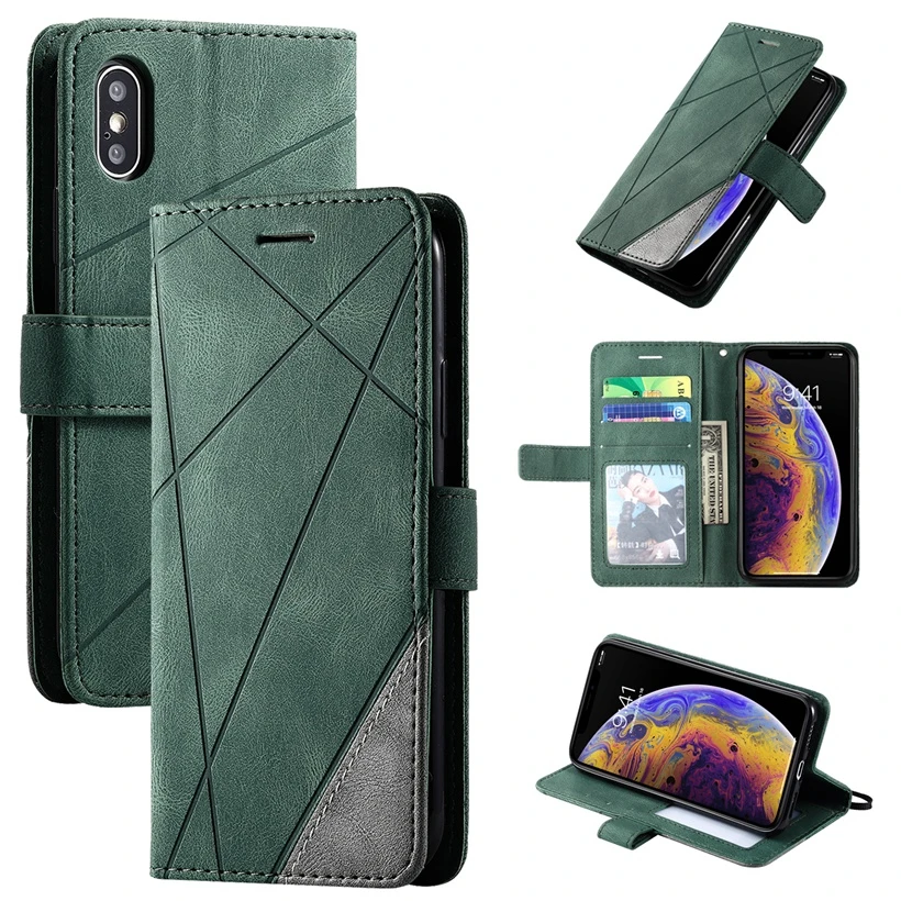 Custodia Flip Cover In Pelle Sintetica Per Xiaomi Redmi Note 8T/8 Pro/9/10X - Portafoglio Con Supporto