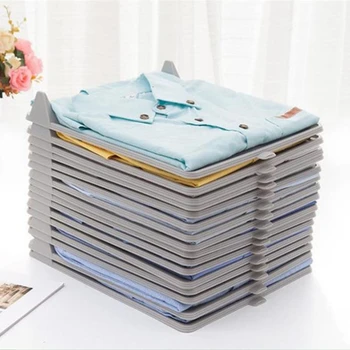 

8Pcs /4pcs Wardrobe T Shirt Clothing Folder Board Convenient Short Shirt Organizer Multi-Functional Home Storage Separate Tools