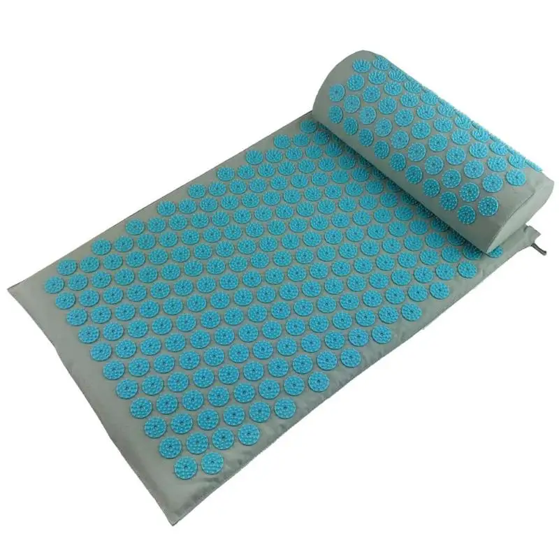 Portable Spike Acupressure Massager Mat Back Body Relaxation Stress Pain Relief Health Care Yoga Mat Acupuncture Mat Pillow