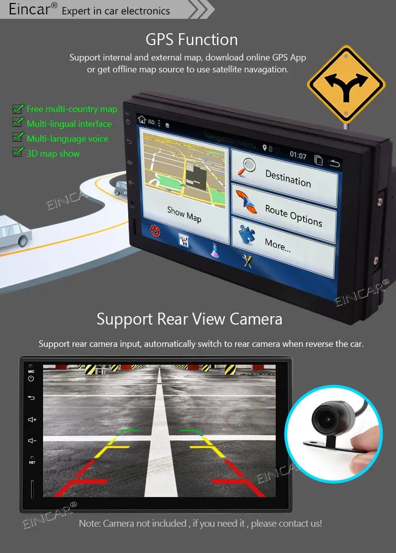 " двойной 2 DIN Android 7,1 gps навигация автомобильное радио нет-dvd MP5 плеер сенсорный экран стерео Встроенный WiFi BT ядро камера