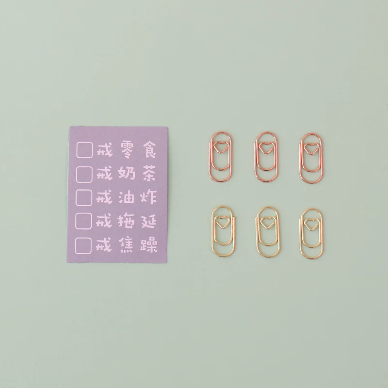 Paper Clips 4Color Notebook Memo Pad Filing Bookmark Binder Accessories Student Office Binding Supplies Stationary
