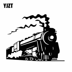 YJZT 18,3 см * 14,8 см ослепительный паровой поезд курить дым Ретро виниловая наклейка классный Декор стикер автомобиля хороший
