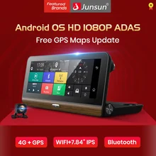 Junsun E31P Pro รถ DVR กล้อง 4G ADAS 7.80 "Android OS GPS Navigator Registrar Video Dash CAM Recorder 2 กล้อง morror(China)