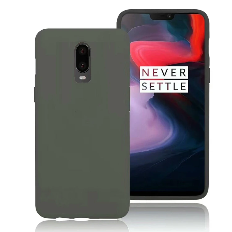 olive green Для Oneplus 7 Pro Чехол Сверхтонкий чехол для телефона из мягкого жидкий силикон ударопрочный полная Protectiver Чехол для мобильного телефона Oneplus 6, 6 T, 7 T, Pro Чехол - Цвет: olive green