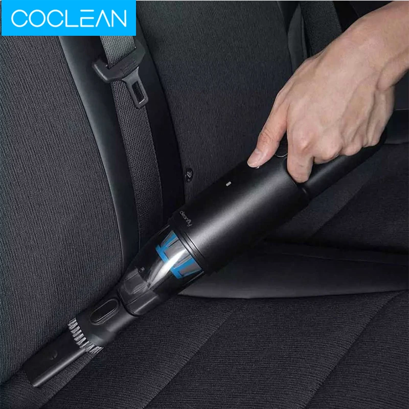 Портативный беспроводной пылесос COCLEAN 5000Pa насадка 2 в 1 ручное Мощное всасывание