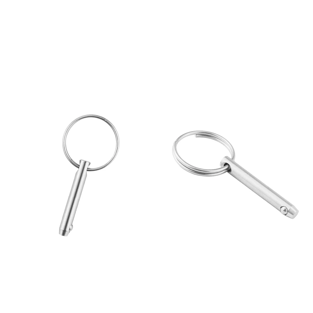 2pieces 316 Stainless Steel Boat Top Deck Hinge Quick Release Pin 6.3 x 51mm