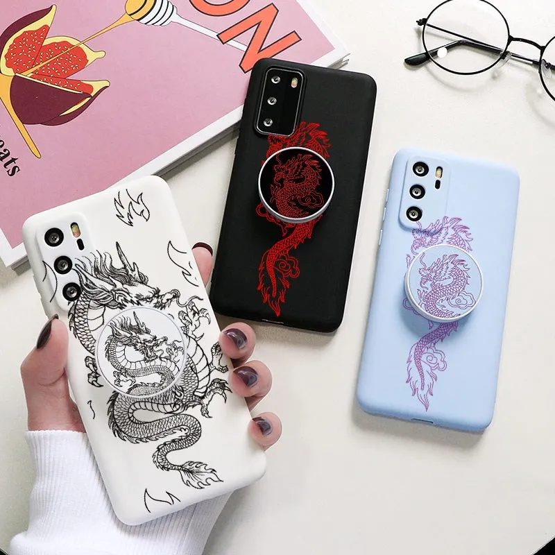 Чехол-подставка с красным драконом для Xiaomi Redmi Mi 10 Note 8 8T 9 9S S 10T 11 7 6 5 9A 9C Lite Pro Max Poco F3