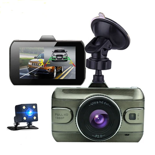 Maiyue star 3,0 дюймов full HD 1080P Автомобильный видеорегистратор с двойным объективом Автомобильное зеркало заднего вида Спринт камера Ночной монитор для зрения автомобильная камера - Название цвета: Dual Camera Lens