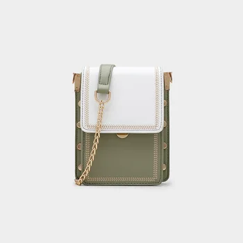 

Bags Korean Fashion Mass over-the-Shoulder Bag Riveting Nail Multi-Function Mobile Phone Bag Women Messenger Wallet 2020 New