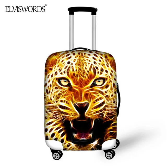 ELVISWORDS аксессуары для путешествий, чемодана Крышка для 1"-32" чехол 3D с принтом монстра толстые пыле чемодан на колесиках для путешествий защитные чехлы - Цвет: B0082S