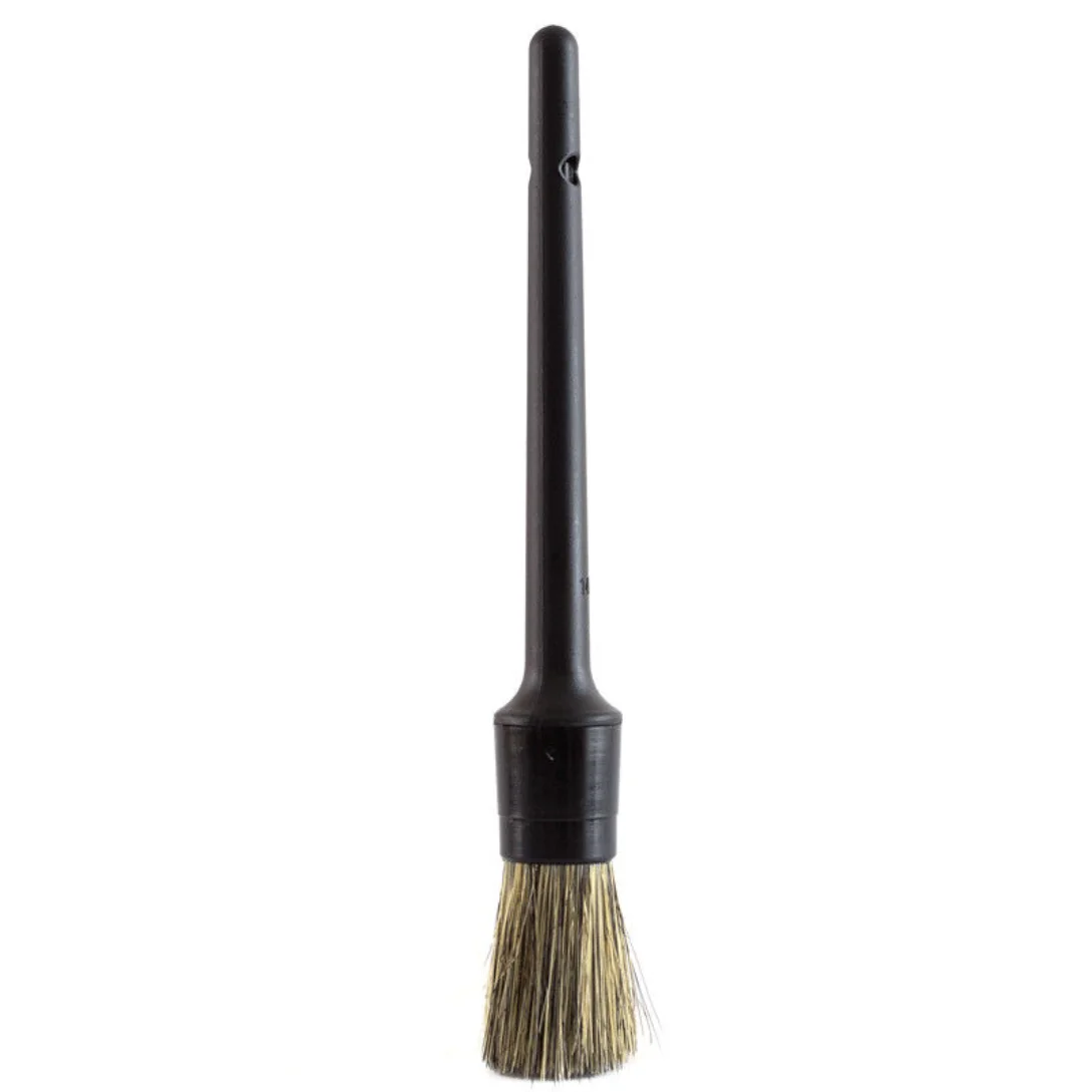 Auto Detailing Brushes Kit 3PCS Natural Boar Hair Mixed Fibre Car Cleaning Brushes for Interior Dashboard Wheel Rims