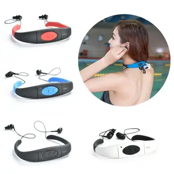 

4GB 8GB MP3 Headphone Waterproof Swimming Sport MP3 Music Player Neckband Stereo Earphone Audio Headset with FM for Diving