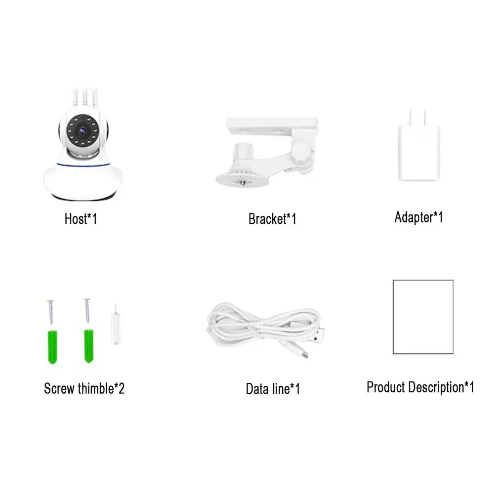 

360 Degree Rotating Wireless Wifi Camera 720p/1080p Remote Monitor Mobile Phone Monitoring Intelligent Network Hd