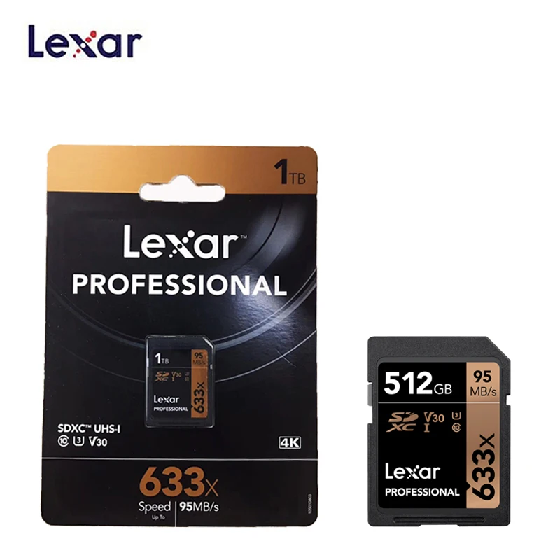 Lexar оригинальная 64G sd-карта 256GB карта памяти 32GB UHS-I флэш-карта 128GB высокая скорость до 95M C10 633x для цифровая hd-камера
