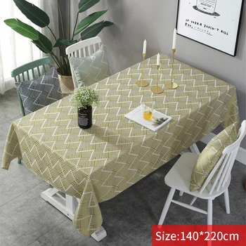 

Dining Room Home Jacquard Geometric Soft Tabletop Decor Waterproof Table Cloth Party Rectangular Modern Nordic Style Kitchen
