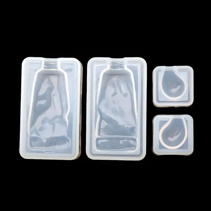 Squeezed Pigment Paint Tube Resin Mold Pendant UV Epoxy Resin Silicone Mold Jewelry Making Tools - Цвет: 2